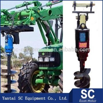 Pole Hole Digger /Earth Auger SC8000 For 5.5T-8T Excavator PC270 For Hole Digging