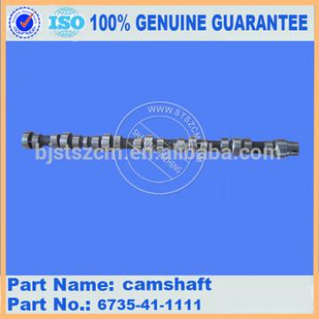 High quality excavator part on PC56-7 camshaft KT1G491-1601-0 lower price