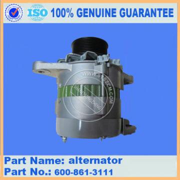 High quality with whole sale price excavator parts PC360-8 ALTERNATOR 600-861-6111