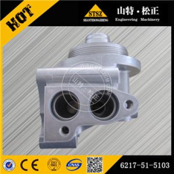 Competitive price PC450-8 excavator original parts oil filter head 6217-51-5103 made in China