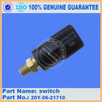 Excavator genuine parts switch 20Y-06-21710 with high quality stock available