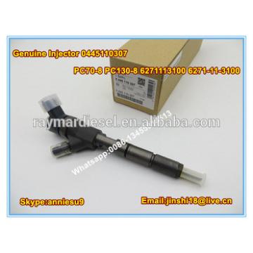 Genuine Common Rail Injector 0445110307 for KO***SU PC70-8 PC130-8 6271113100 6271-11-3100