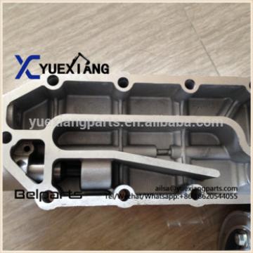 Oil cooling cover 6743-61-2111 engine 6D114 oil cooler cover for excavator WA380-3 PC300-7 PC360-7