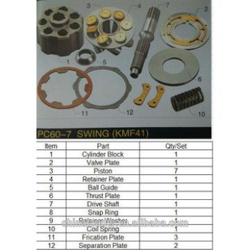 PC60-7 Swing Motor Parts KMF41 Motor Parts