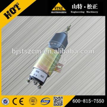 Wholesale price excavator PC60-7 parts best quality lower price solenoid 600-815-7550 for PC60-7