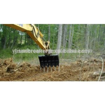 Rolling and Sifting Action Rake excavator attachment