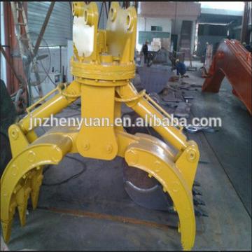 Hydraulic type wood grapple grab used for wheel loader excavator