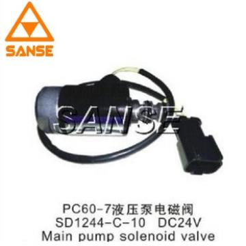 Wholesale price SD1244-C-10 DC24V main pump solenoid valve for PC60-7 excavator