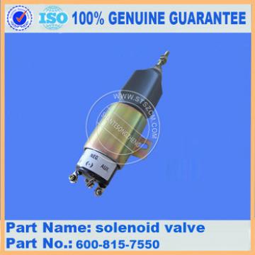 Excavator Spare Parts PC60-7 solenoid valve 600-815-7550 solenoid ass&#39;y