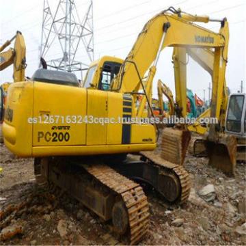 12 month warranty Cheap used Komatsu PC200 crawler excavator with high rated speed for sale