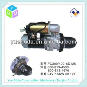 600-813-4530 600-813-4670 PC300 PC400 S6D125 24V 7.5KW Sarter motor