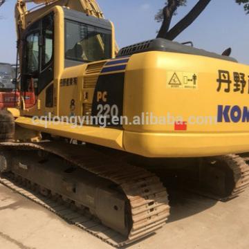 Used K omatsu pc220 crawler excavator for sale