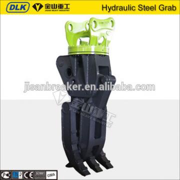 China manufacturer Hydraulic Rotating Scrap Steel Grab For PC240 PC220 Excavator