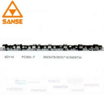 Hot new product custom Excavator engine parts ,6D114 3929734 3966431 camshaft for PC360-7 PC300-8