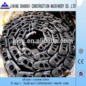 Daewoo S330-3 track link assy,S330-5 track chain chassis,Doosan steel track shoe