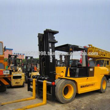Used Komatsu FD100-7 Forklift,cheap Komatsu 10ton forklift for sale, high-quality forklift