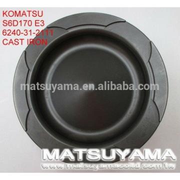 6240-31-2111 Piston for Komatsu S6D170E-3/SAA6D170E-3 Diesel Engine Cast Iron Piston 6240-31-2111