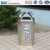 public bin with composite wood ,stainless square can ,waste bin for room/office/home #1 small image