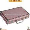 MLD-PC56 300pc High-quality Hot Selling Pink Briefcase aluminum poker case with 11.5g chips dices