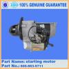 Excavator engine SAA6D114 parts starting motor 600-863-5711 for PC300-7/PC360-7 #1 small image
