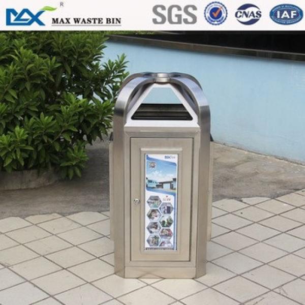 public bin with composite wood ,stainless square can ,waste bin for room/office/home #1 image