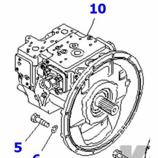 PC160-7 hydraulic pump 708-3M-00020 PC160-7 pump #1 image