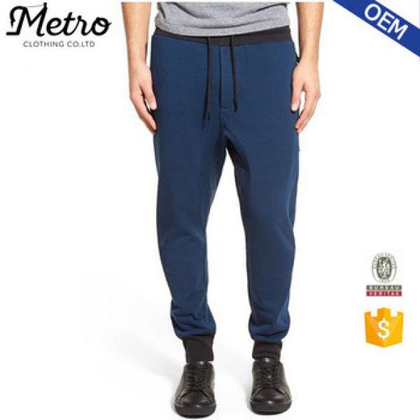 Cheap Wholesale Men&#39;s Navy French Terry Jogger Pants #1 image