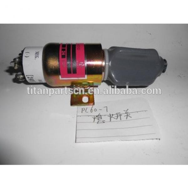 flameout switch shut off valve for excavator PC60-7 #1 image