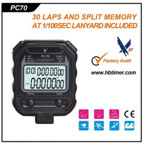 30 Laps Timer Professional 3ATM Waterproof Referee Digital Sport Coaches Stopwatch #1 image