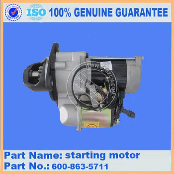 Excavator engine SAA6D114 parts starting motor 600-863-5711 for PC300-7/PC360-7 #1 image