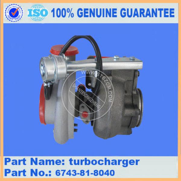 Excavator PC360-7 turbocharger 6743-81-8040 engine parts genuine guarantee #1 image