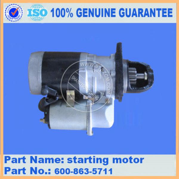 PC 300-7/ PC360-7 excavator starter motor 60-863-5711 start motor #1 image