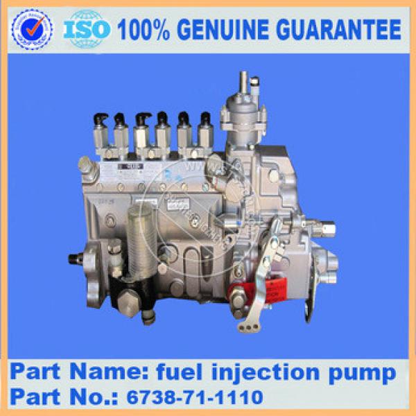 fuel injection pump 6738-71-1110 PC200-7 ,600-861-3111 excavator parts #1 image