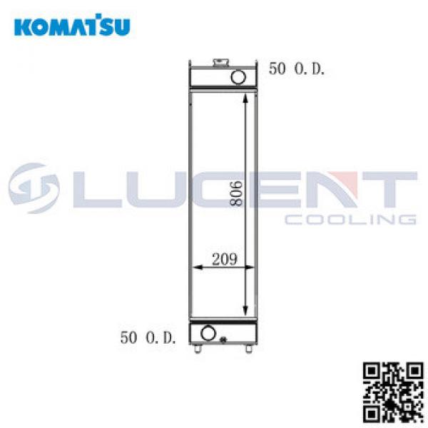 TS16949 passed KOMATSU 806*209*100 Excavator radiator for PC130-7 #1 image