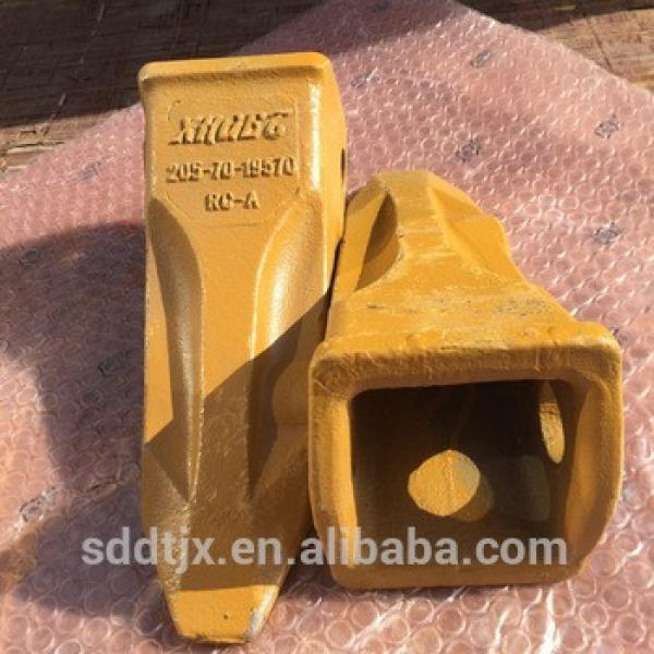 low price excavator pc130-8 pc200-8 spare part 205-70-19570 rock bucket dipper tooth point #1 image