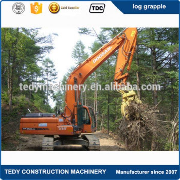 17-26 tons PC160 PC220 PC200 PC210 PC230 PC240 excavator attachments hotsale timber wood grapple log loader for sale #1 image