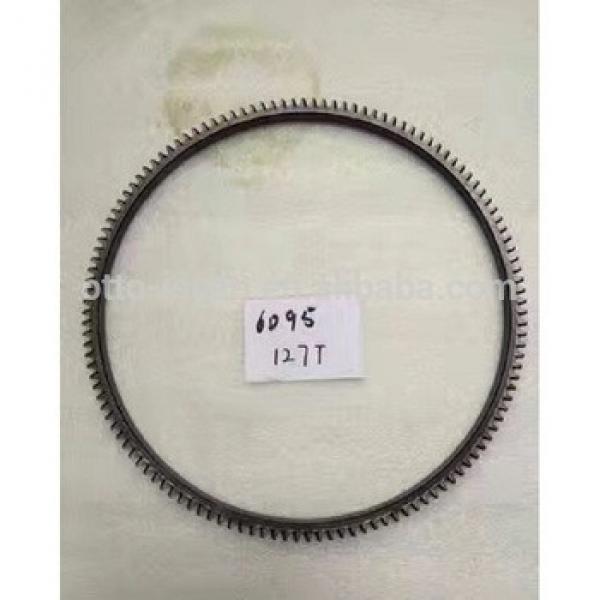 China Supplier Hot Sell Excavator PC200 6D95 Flywheel Gear Ring 127 teeth 6206-31-4790 #1 image
