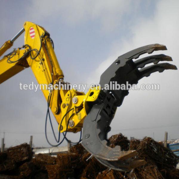 Hydraulic log grapple, pc200 excavator grapple #1 image