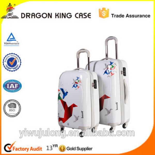 pigeon printed polycarbonate trolley fashionable travelling bag #1 image