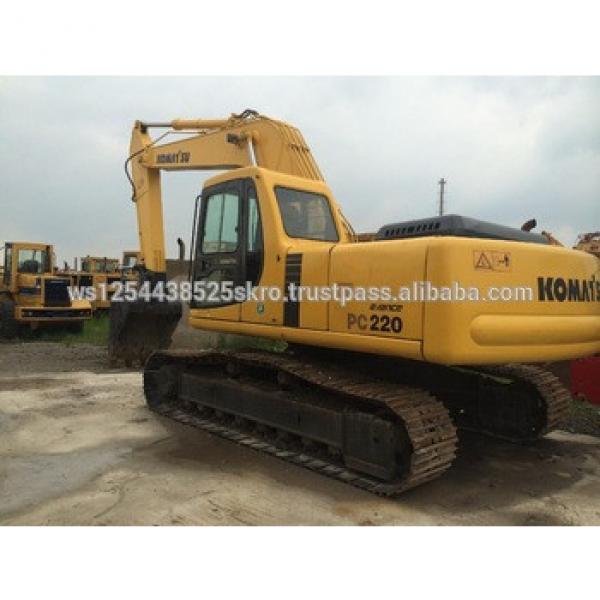 Almost new Used Komatsu PC220 crawler excavator for sale/Few working hours and cheap price #1 image