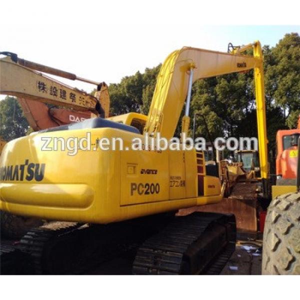 Excellent working condition cheap used PC220-6 digger of PC220 digger excavator with long boom/extended boom #1 image