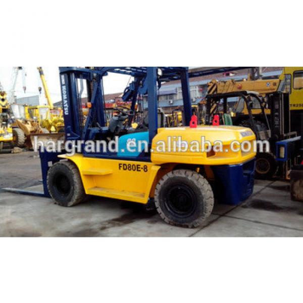 Used Komatu fd80e-8 forklift 8 ton, Original from Japan, good condition, located in shanghai #1 image