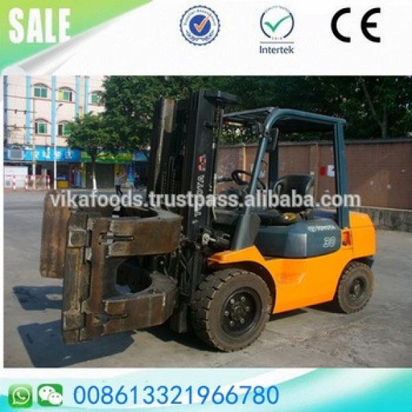 Good condition used toyota 3 ton 3 stages diesel forklift with paper pouch sale Japan original #1 image